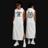 Vestido longo moletom branco